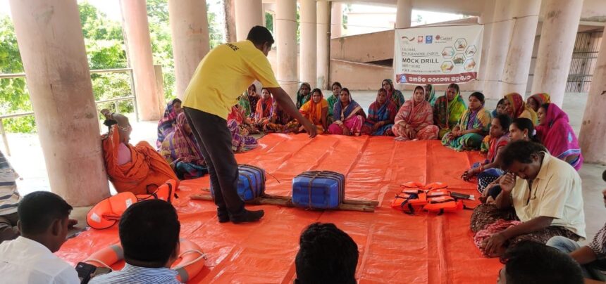 Mock drill on rescue operation carried out by the Government of Odisha