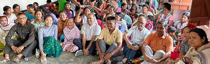 Caritas management solidarity visit to Manipur, planning rehabilitation phase