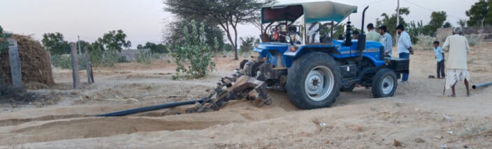 Bringing life in pipelines in Barmer, Rajasthan