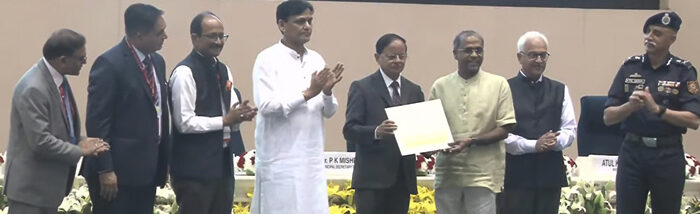 Caritas India won award for the second-best film on early warning system at NPDRR 2023
