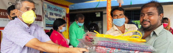 Caritas India provides Shelter and Hygiene to thousands affected by Cyclone Amphan