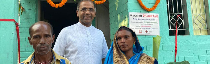 Caritas India handed over cyclone resilient houses to the community