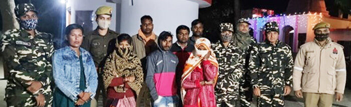 A girl rescued by Caritas India DEHAT and SSB Team