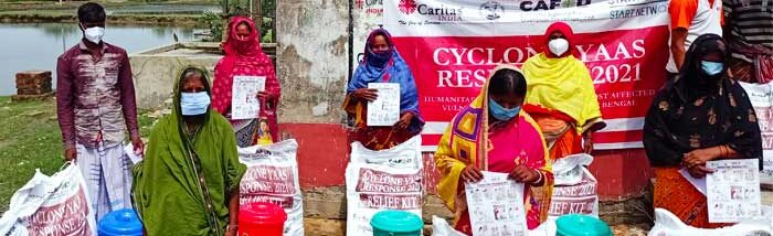 Caritas helping people to survive the odd after Yaas Cyclone