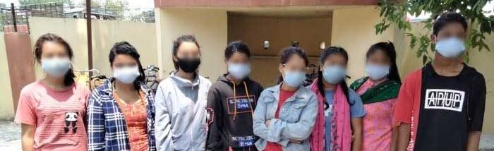 Nepali Girls rescued from the traffickers at Indo-Nepal Border