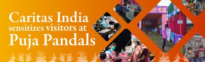 Caritas India sensitizes visitors at puja pandals