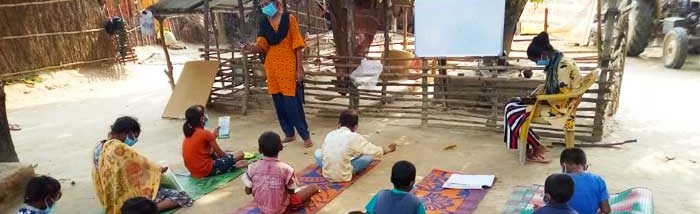 Volunteering to educate children during Covid-19