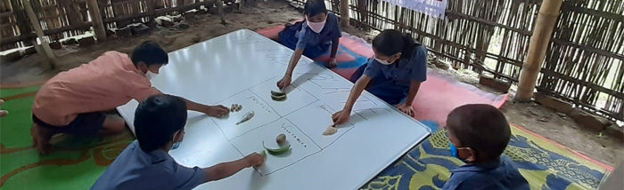 Ensuring Nutrition Education of the Flood-Hit Children through Child-Friendly Spaces