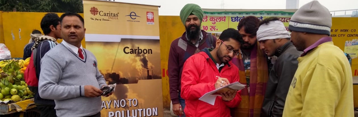 Blackrock volunteers supports CARBON – an anti-pollution campaign of Caritas India