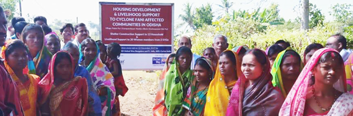 Building homes to withstand cyclones in Odisha