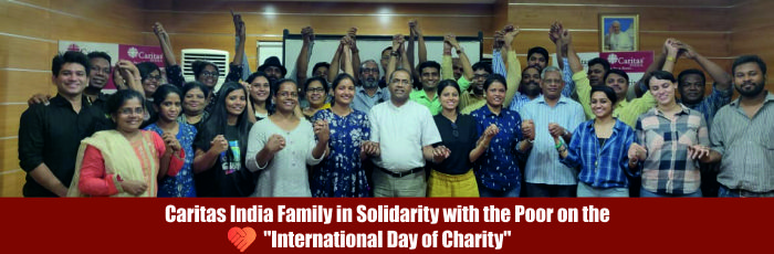 Caritas India expresses solidarity to the poor by observing the International Day of Charity
