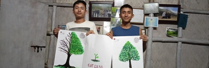 Let’s grow it back again!: Caritas Nagaland Samaritans lead the poster awareness program