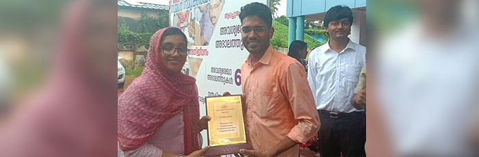 District Administration honoured Caritas India for its Kerala Floods humanitarian support