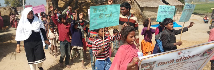 Tiny hands write and raise demands for quality education in Bihar