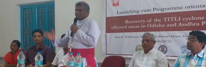 Launching of the Recovery Program for the Titli Affected Areas in Odisha and AP and orientation of Partners