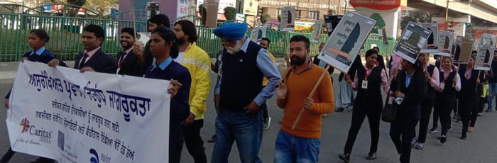 People march to stop unsafe migration