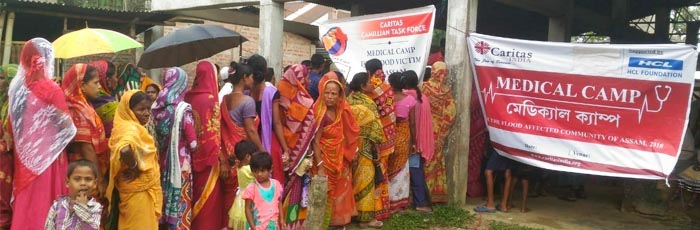 70% flood affected people of Assam and Manipur are suffering from water-borne diseases