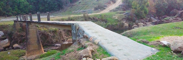 Accident averted: the Kenlyngdoh village repaired the crumbling bridge
