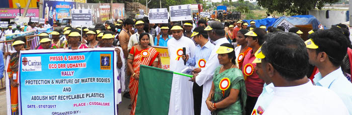 Students march for the protection of water bodies