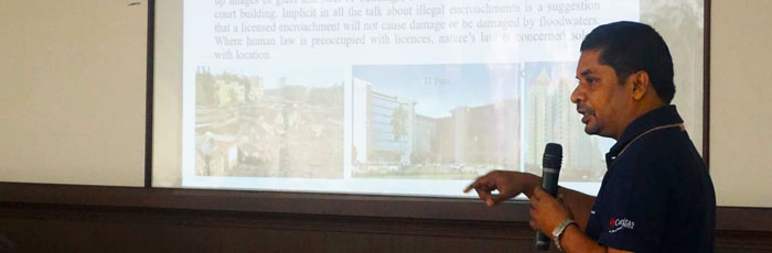 Chennai flood case presented at workshop on Climate Change in Asia