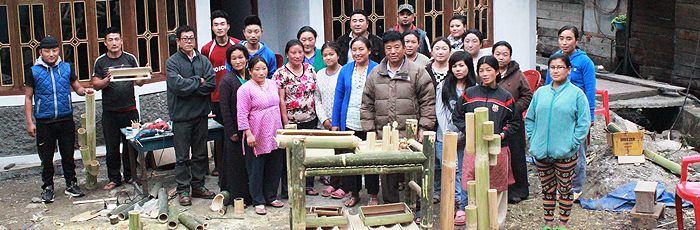Promoting bamboo craft among community
