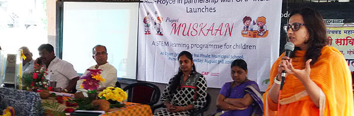 ROLLS ROYCE LAUNCHED MUSKAAN PROJECT FOR THE SLOW LEARNERS