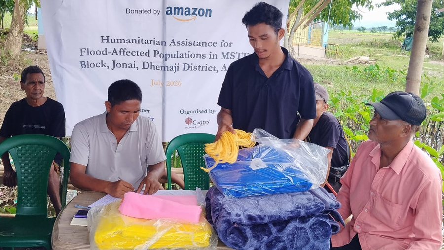 Caritas India, DONATEKART Foundation Deliver Emergency Shelter to 500 Flood-Hit Families in Assam